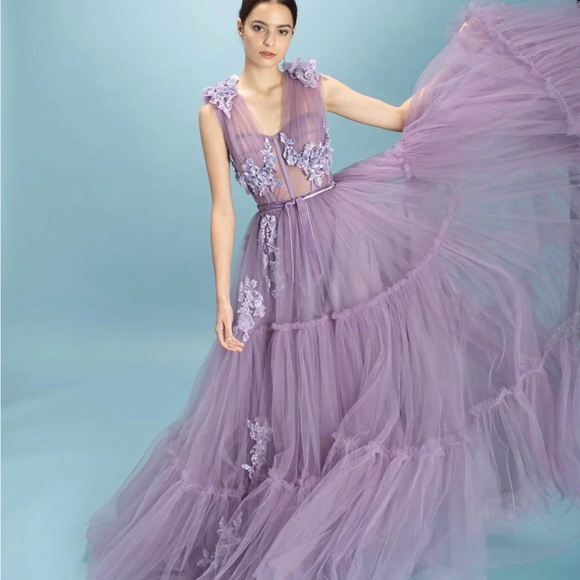 Teuta Matoshi Dresses & Skirts - Teuta Matoshi- Charming Violet Gown